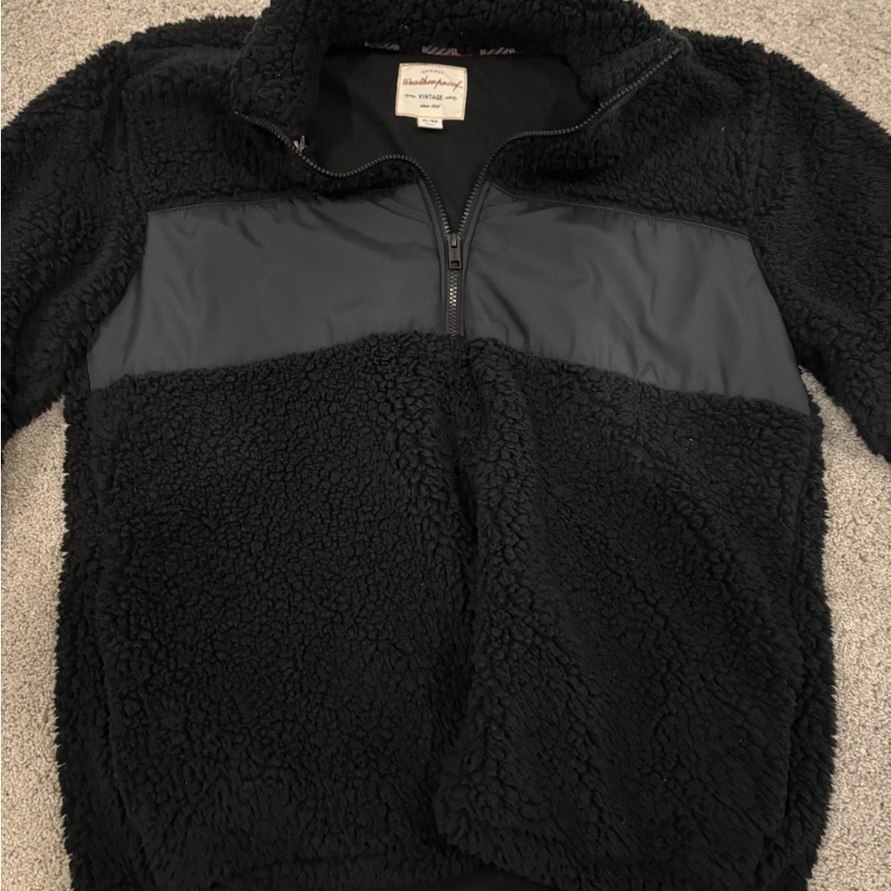 Weatherproof Black Sherpa Fleece Jacket